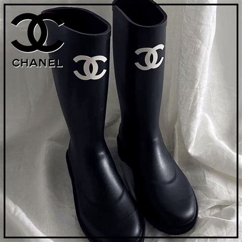 chanel motorcycle boot|chanel rain boots size 36.5.